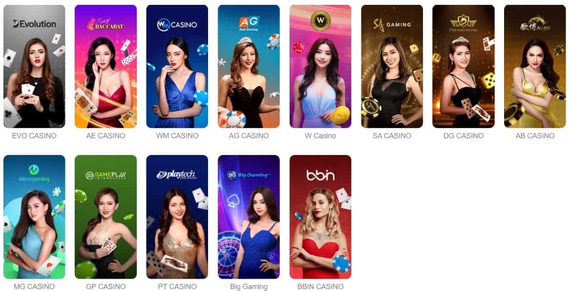 Nhà cái Aw8 sở hữu nhiều sảnh cược Casino chuyên nghiệp