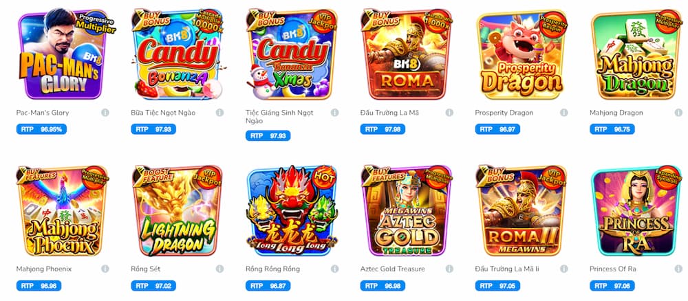 Chơi game Nổ hũ BK8 nhận thưởng cực lớn