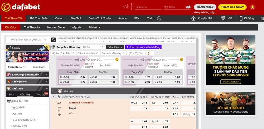 Dafabet Cá cược thể thao