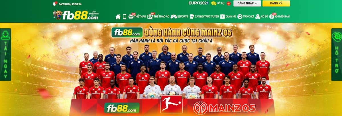 FB88 là nhà tài trợ và đối tác chính thức của Mainz 05