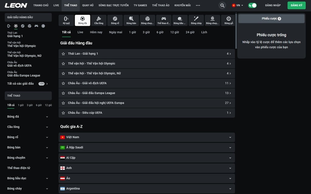 Tham gia cá cược bóng đá cùng nhà cái uy tín Leonbet