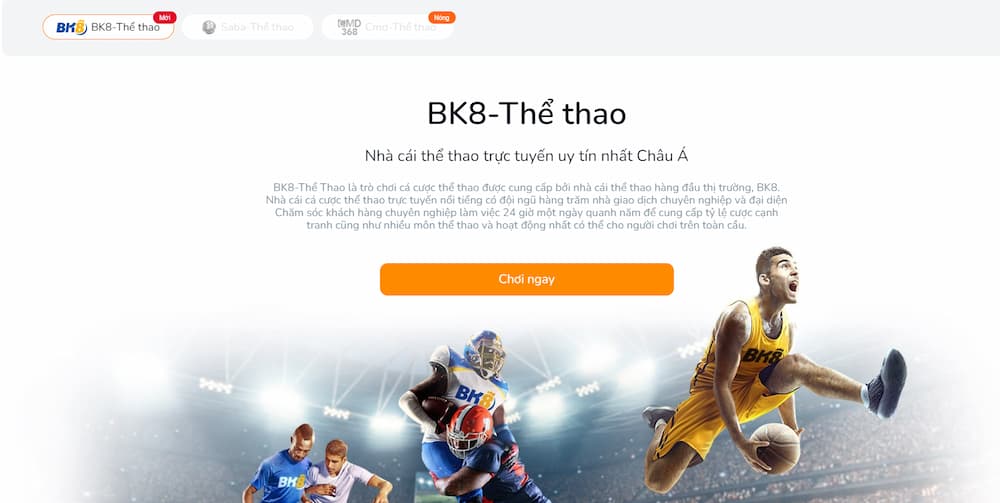 Tham gia cá cược thể thao cùng nhà cái uy tín BK8